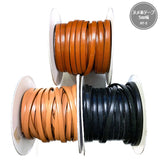 Joint, Tanned Real Leather Tape, 5mm width ( NT-5 ), Price is per 0.1m, Minimum order is 0.3m