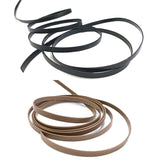 Real Leather Flat Cord, 4mm width, Price is per 0.1m, Minimum order is 0.3m