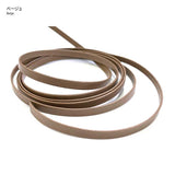 Real Leather Flat Cord, 4mm width, Price is per 0.1m, Minimum order is 0.3m