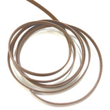 Real Leather Flat Cord, 4mm width, Price is per 0.1m, Minimum order is 0.3m