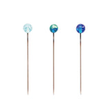 [Limited quantity] Cohana, Glass-headed Sewing Pins in layered Indigo Tones