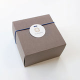[Limited quantity] Cohana, White-tanned leather drawstring pouch, deep indigo
