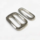 Set of Metal Buckles, Oval, Silver