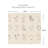2026-04-A02, Linen 25%, Pre-cut to 40cm X 35cm | Pre-cut Fabric, Mini Cut Fabric