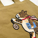 Simple Bag with Large Patch (with Japanese instruction)