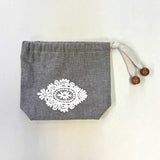 Mini Drawstring Pouch with Chemical Lace, Rose (With Japanese instruction)