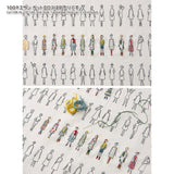 Assorted Embroidery Thread Set for "100 Girls Style Book, Fashionable Dress-up"