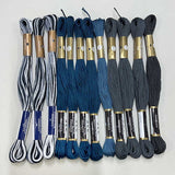 Embroidery Thread Set for "Blue Dragonfly Quilt"