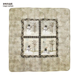 Fabric Set for Backing and Binding in "Snowman Tapestry" (without instructions and patterns)