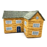 3D School (NO instruction) in "Sutekini (Fantastic) Handmade, November, 2023 issue" - Monthly Quilt, Let's Build A Town with Houses