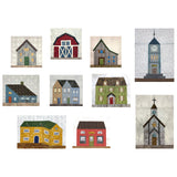 Fabric Set for 10 House Blocks (NO instructions / Quilt top and Backing sold separately) in Sutekini (Fantastic) Handmade, Apr 2023 - Jan 2024 issue"