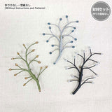 Beaded Brooch 3 Set (A, B, C) ( Without instructions ) in Sutekini (Fantastic) Handmade, August 2025 Issue