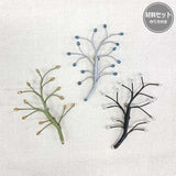 Set of 3 Beaded Brooches (A, B, and C)  (WITH Japanese instruction and pattern)