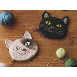 Cat Face Pouch Set, A and B (NO instruction) in "Sutekini (Fantastic) Handmade, September 2026 issue"