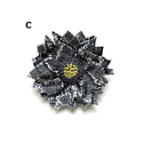 Set of 3 Flower Brooches (A, B, C) WITHOUT Instructions in "Sutekini (Fantastic) Handmade October 2026 issue"
