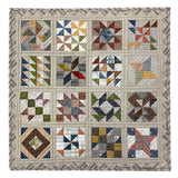 16 Square and Triangle Sampler Quilts (no Instructions) in "1 patch, 2 patch, 3 patch, Quilt with Three Patches"