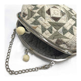 Flower Star Pouch with Metal clasp with Round Jump Rings