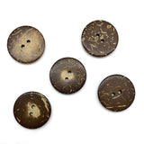 INAZUMA, Coconut Button, Flower, Large size, 2 Holes