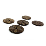 INAZUMA, Coconut Button, Flower, Large size, 2 Holes