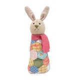 Patchwork Animals 1,  Stuffed Rabbit and Pouch