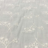 [ 20%OFF / SALE / Made in KANAZAWA ] web20241031-05, Embroidery Lace Fabric, Tree Nut Motif, Price per 0.1m, Minimum order is 0.3m~ | Fabric