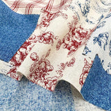 web2602-A02, Blue and Red, Price per 0.1m, Minimum order is 0.3m~ | Fabric, Sold by cutting to desired length