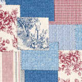 web2602-A02, Blue and Red, Price per 0.1m, Minimum order is 0.3m~ | Fabric, Sold by cutting to desired length