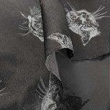 web20260709-01, Polyester Jacquard Weave, Cat,  Price per 0.1m, Minimum order is 0.3m~ | Fabric, Sold by cutting to desired length