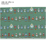 web20260716-01, Many Robots, Price per 0.1m, Minimum order is 0.3m~ | Fabric, Sold by cutting to desired length