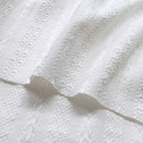 web20260725-01, Leno-weave Dobby Lace (Off-White, Stripe), Price per 0.1m, Minimum order is 0.3m~ | Fabric, Sold by cutting to desired length
