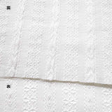 web20260725-01, Leno-weave Dobby Lace (Off-White, Stripe), Price per 0.1m, Minimum order is 0.3m~ | Fabric, Sold by cutting to desired length