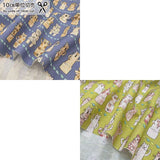 web20260821-02 【AOHIGE】Haniwa Cat, Price per 0.1m, Minimum order is 0.3m~ | Fabric, Sold by cutting to desired length