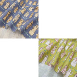 web20260821-02 【AOHIGE】Haniwa Cat, Price per 0.1m, Minimum order is 0.3m~ | Fabric, Sold by cutting to desired length