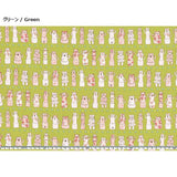 web20260821-02 【AOHIGE】Haniwa Cat, Price per 0.1m, Minimum order is 0.3m~ | Fabric, Sold by cutting to desired length