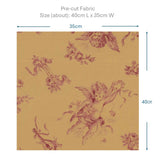 web2601-A03, Dark Beige, Pre-cut to 40cm X 35cm | Pre-cut Fabric, Mini Cut Fabric