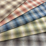 2601, 5 Japanese Pre-dyed Plaid Woven Fabric Set (with Free English instruction)