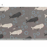 Yoko Saito Original Print [10729], 20% linen, Price per 0.1m, Minimum order is 0.3m~ | Fabric, Sold by cutting to desired length