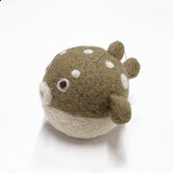 Clover, Wool Felt Pincushion, Pufferfish
