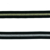 Tape with Zipper Pattern, 2.5cm width, Price is per 0.1m