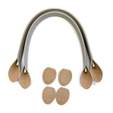 INAZUMA, Pastel Synthetic Leather Handle, Neutral Color, Large 40cm ( YAH-40 )