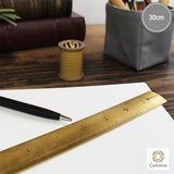 Brass Ruler ( Classic Japanese Style ) 30cm