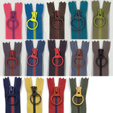 20cm Bicolor Zipper
