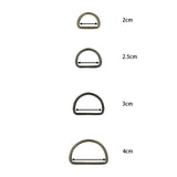 D-Shaped Buckle, 2cm, 2 pieces / set
