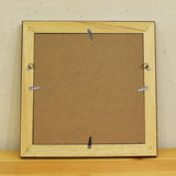 QuiltParty Original Blue Gray Wood Frame with Worm-eaten Holes ( 18cm inner diameter, not include a glass ) (with Japanese instruction)