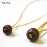 [SALE] Wood Bead with Two Different Sized Holes, Large, 2 pieces / set ( JTWT-20 )
