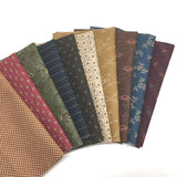 Quilt Party Selection, 10 USA Mini Cut Print Fabric Set