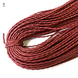 Wrinkled Waxed Cord, Thin, 2mm diameter