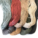 Wrinkled Waxed Cord, Thin, 2mm diameter