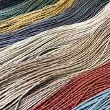 Wrinkled Waxed Cord, Thin, 2mm diameter