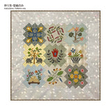 Pattern Set for Baltimore Applique Tapestry with Triangle Lattice